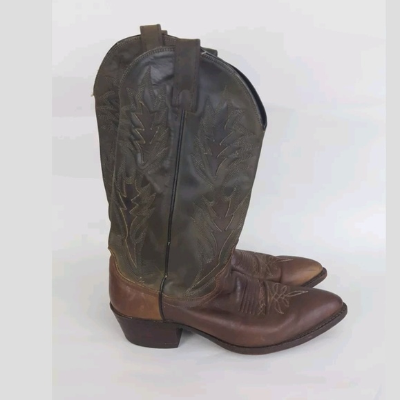Dan Post Western Boots Brown Embroidered 16808 - Picture 2 of 6